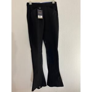 NWT Ovation Black Flared Pants Solid Women Size 26/L